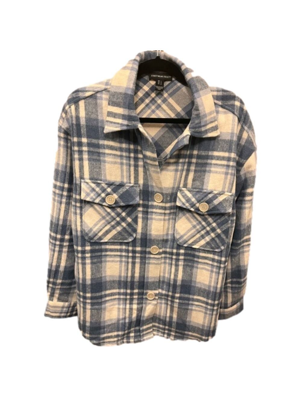 Ladies plush shacket size large